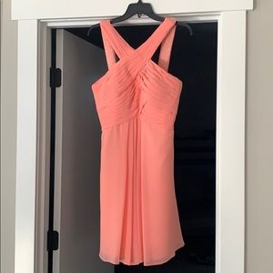 Azazie Coral Bridesmaid Dress